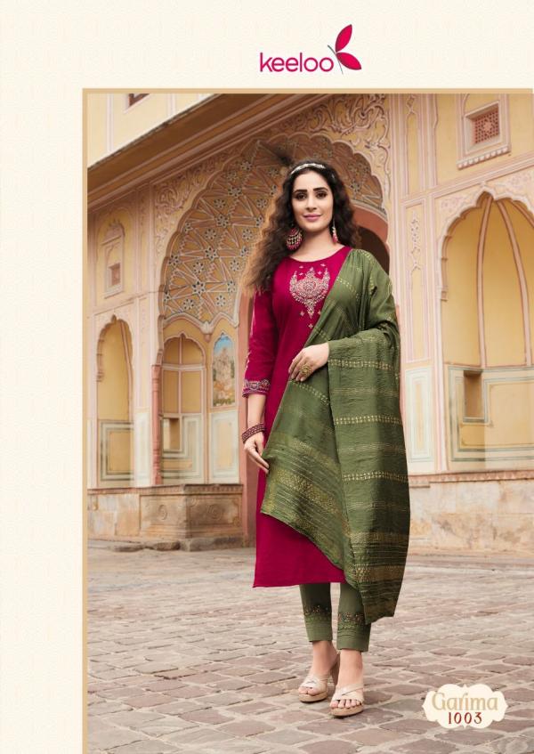  Keeloo Garima Cotton Slub Viscose Designer Readymade  Collection 